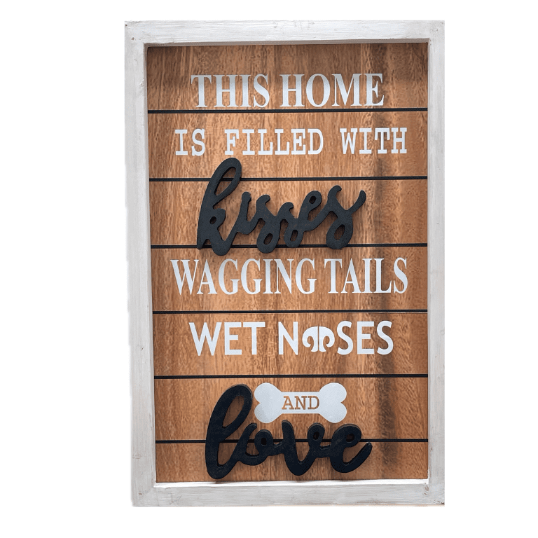 Dog Wooden Wall Sign