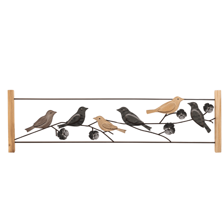 Brown Birds on Branch