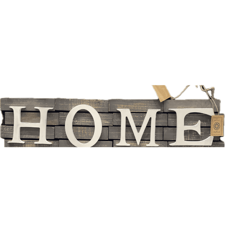 HOME Letters Hanging Wall Art White